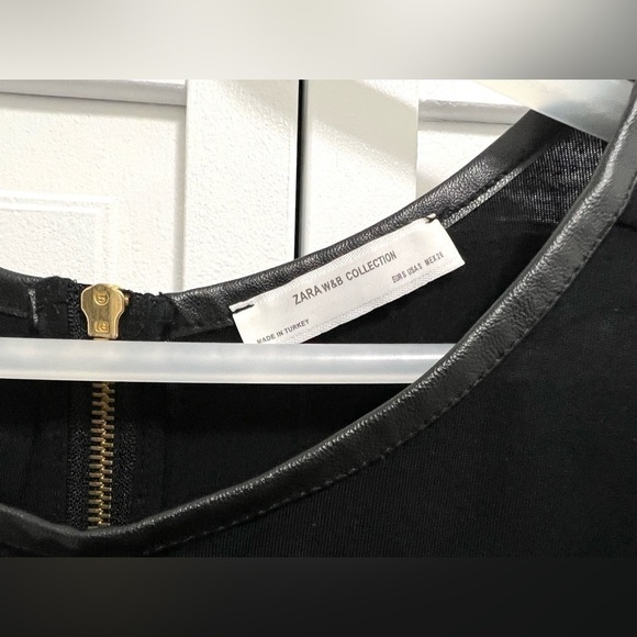 Zara Women’s Short Sleeve Black Top (S) - Picture 7 of 8